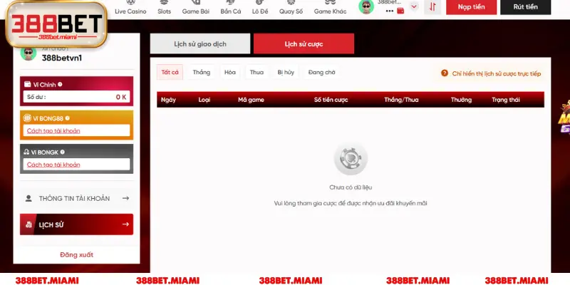 Giao dịch tại 388BET thuận tiện qua nhiều phương thức